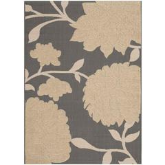 COURTYARD, ANTHRACITE / BEIGE, 6'-7" X 9'-6", Area Rug, CY7321-246A21-6