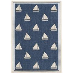 COURTYARD, NAVY / BEIGE, 4' X 5'-7", Area Rug, CY7422-258A22-4