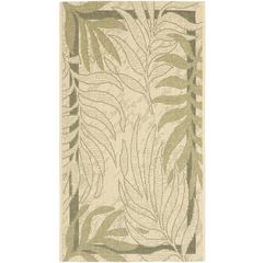 COURTYARD, CREAM / GREEN, 2'-7" X 5', Area Rug, CY7836-14A5-3