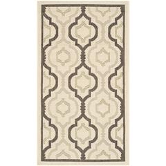 COURTYARD, BEIGE / BLACK, 2'-7" X 5', Area Rug, CY7938-256A21-3