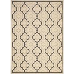 COURTYARD, BEIGE / BLACK, 9' X 12', Area Rug, CY7938-256A21-9