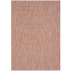 COURTYARD, RED / BEIGE, 6'-7" X 9'-6", Area Rug, CY8022-36521-6