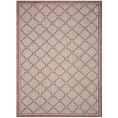 COURTYARD, RED / BEIGE, 9' X 12', Area Rug, CY8474-36521-9