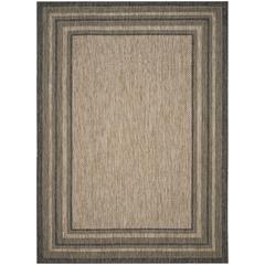 COURTYARD, NATURAL / BLACK, 9' X 12', Area Rug, CY8475-37312-9