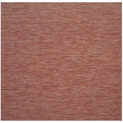 COURTYARD, RED / RED, 6'-7" X 6'-7" Square, Area Rug, CY8520-36522-7SQ