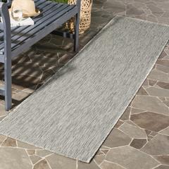 COURTYARD, GREY / GREY, 2'-3" X 12', Area Rug, CY8520-36811-212