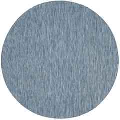 COURTYARD, NAVY / NAVY, 6'-7" X 6'-7" Round, Area Rug, CY8520-36822-7R