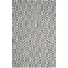 COURTYARD, GREY / NAVY, 5'-3" X 7'-7", Area Rug, CY8521-36812-5
