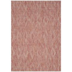 COURTYARD, RED / RED, 6'-7" X 9'-6", Area Rug, CY8522-36522-6