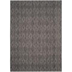 COURTYARD, BLACK / BLACK, 9' X 12', Area Rug