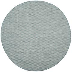 COURTYARD, LIGHT BLUE / LIGHT GREY, 6'-7" X 6'-7" Round, Area Rug