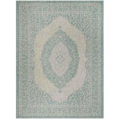 COURTYARD, LIGHT GREY / AQUA, 9' X 12', Area Rug, CY8751-37112-9