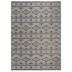 COURTYARD, GREY / NAVY, 9' X 12', Area Rug, CY8863-36812-9