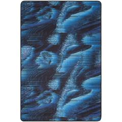 DAYTONA, BLACK / TURQUOISE, 5'-1" X 7'-6", Area Rug