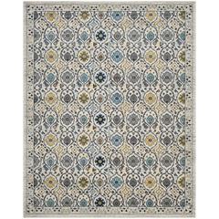 EVOKE, IVORY / BLUE, 9' X 12', Area Rug, EVK210C-9