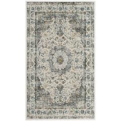 EVOKE, GREY / GOLD, 2'-2" X 5', Area Rug