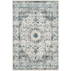 EVOKE, IVORY / GREY, 4' X 6', Area Rug, EVK220D-4