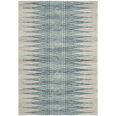 EVOKE, IVORY / TURQUOISE, 5'-1" X 7'-6", Area Rug