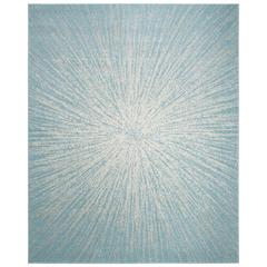 EVOKE, AQUA / IVORY, 9' X 12', Area Rug