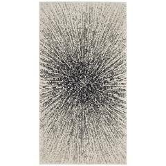 EVOKE, BLACK / IVORY, 2'-2" X 5', Area Rug