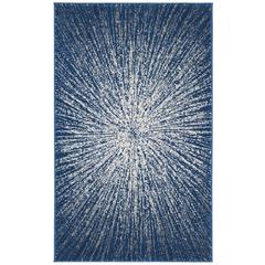 EVOKE, NAVY / IVORY, 2'-2" X 5', Area Rug, EVK228N-25