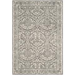 EVOKE, IVORY / GREY, 4' X 6', Area Rug, EVK242D-4