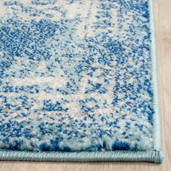 EVOKE, BLUE / IVORY, 4' X 6', Area Rug, EVK256C-4