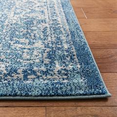 EVOKE, BLUE / IVORY, 12' X 18', Area Rug