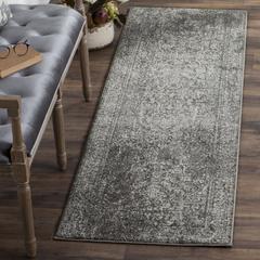 EVOKE, GREY / IVORY, 2'-2" X 13', Area Rug, EVK256D-213
