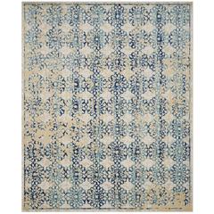 EVOKE, IVORY / BLUE, 9' X 12', Area Rug, EVK262C-9