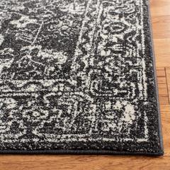 EVOKE, CHARCOAL / IVORY, 2'-2" X 11', Area Rug