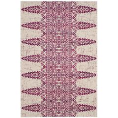 EVOKE, IVORY / FUCHSIA, 4' X 6', Area Rug, EVK521K-4