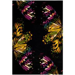 FIESTA SHAG, BLACK / YELLOW, 4' X 6', Area Rug