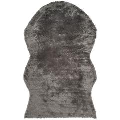 FAUX SHEEP SKIN, GREY, 5' X 8', Area Rug, FSS115D-5