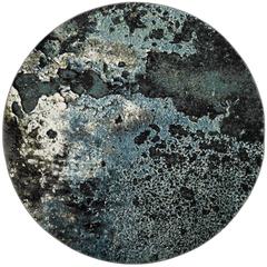 GLACIER, BLUE / MULTI, 6'-7" X 6'-7" Round, Area Rug, GLA124B-7R