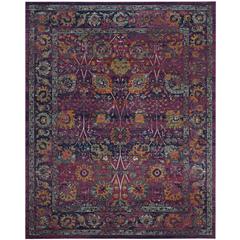 GRANADA, FUCHSIA / MULTI, 9' X 12', Area Rug