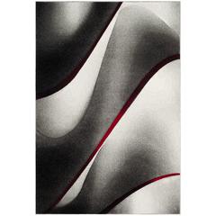 HOLLYWOOD, GREY / RED, 2'-7" X 5', Area Rug