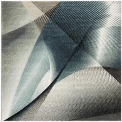 HOLLYWOOD, GREY / TEAL, 6'-7" X 6'-7" Square, Area Rug, HLW715D-7SQ