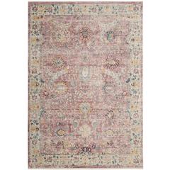 ILLUSION, ROSE / CREAM, 4' X 4' Square, Area Rug