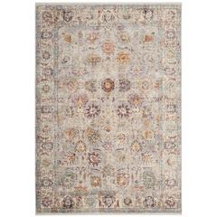 ILLUSION, LIGHT GREY / CREAM, 4' X 4' Square, Area Rug, ILL710L-4SQ