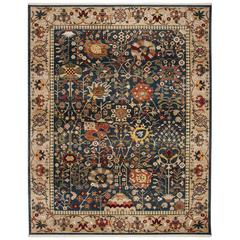 KASHAN, BLUE / TAN, 9' X 12', Area Rug