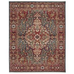 KASHAN, BLUE / RED, 9' X 12', Area Rug, KSN305A-9