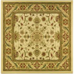 LYNDHURST, IVORY / TAN, 8' X 8' Square, Area Rug