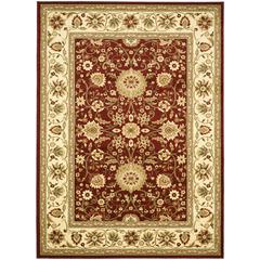 LYNDHURST, RED / IVORY, 9' X 12', Area Rug, LNH212F-9