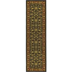 LYNDHURST, BLACK / RED, 2'-3" X 14', Area Rug
