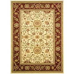 LYNDHURST, IVORY / RED, 5'-3" X 7'-6", Area Rug, LNH212K-5