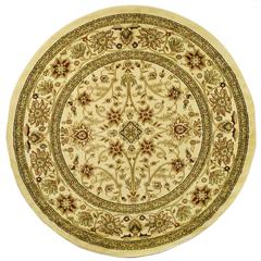LYNDHURST, IVORY / IVORY, 8' X 8' Round, Area Rug, LNH212L-8R