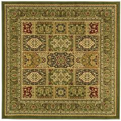 LYNDHURST, MULTI / GREEN, 6' X 6' Square, Area Rug