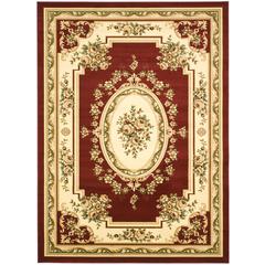 LYNDHURST, RED / IVORY, 9' X 12', Area Rug, LNH218C-9