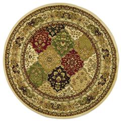 LYNDHURST, MULTI / IVORY, 8' X 8' Round, Area Rug, LNH221A-8R